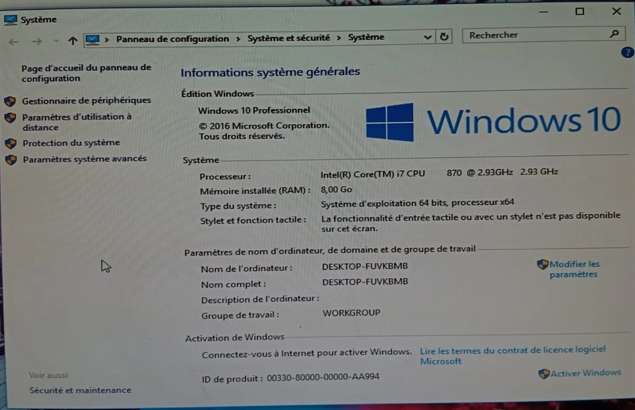  PC COMPLET I7/ 1ére  de la Marque Acer