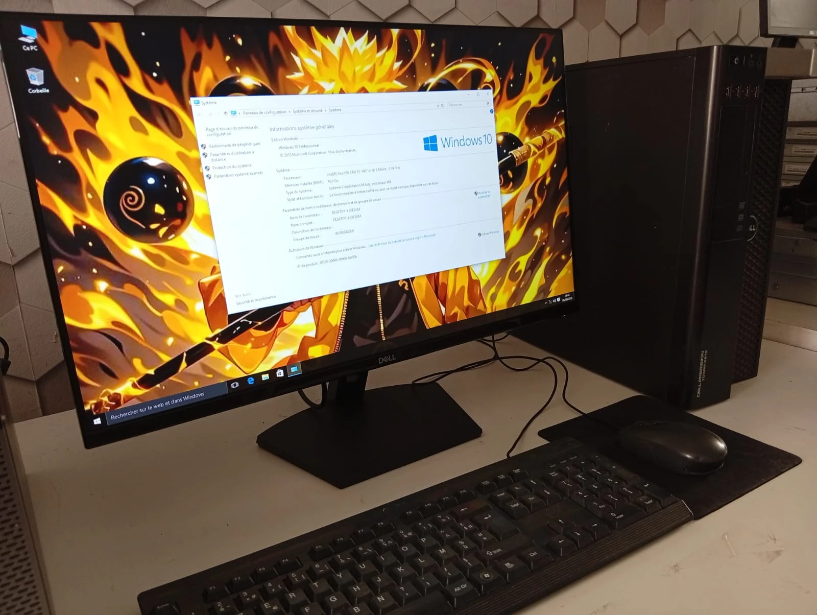 PC Complet Workstation Dell Precision T5810 (Xeon / 16 Go RAM) + Écran Dell