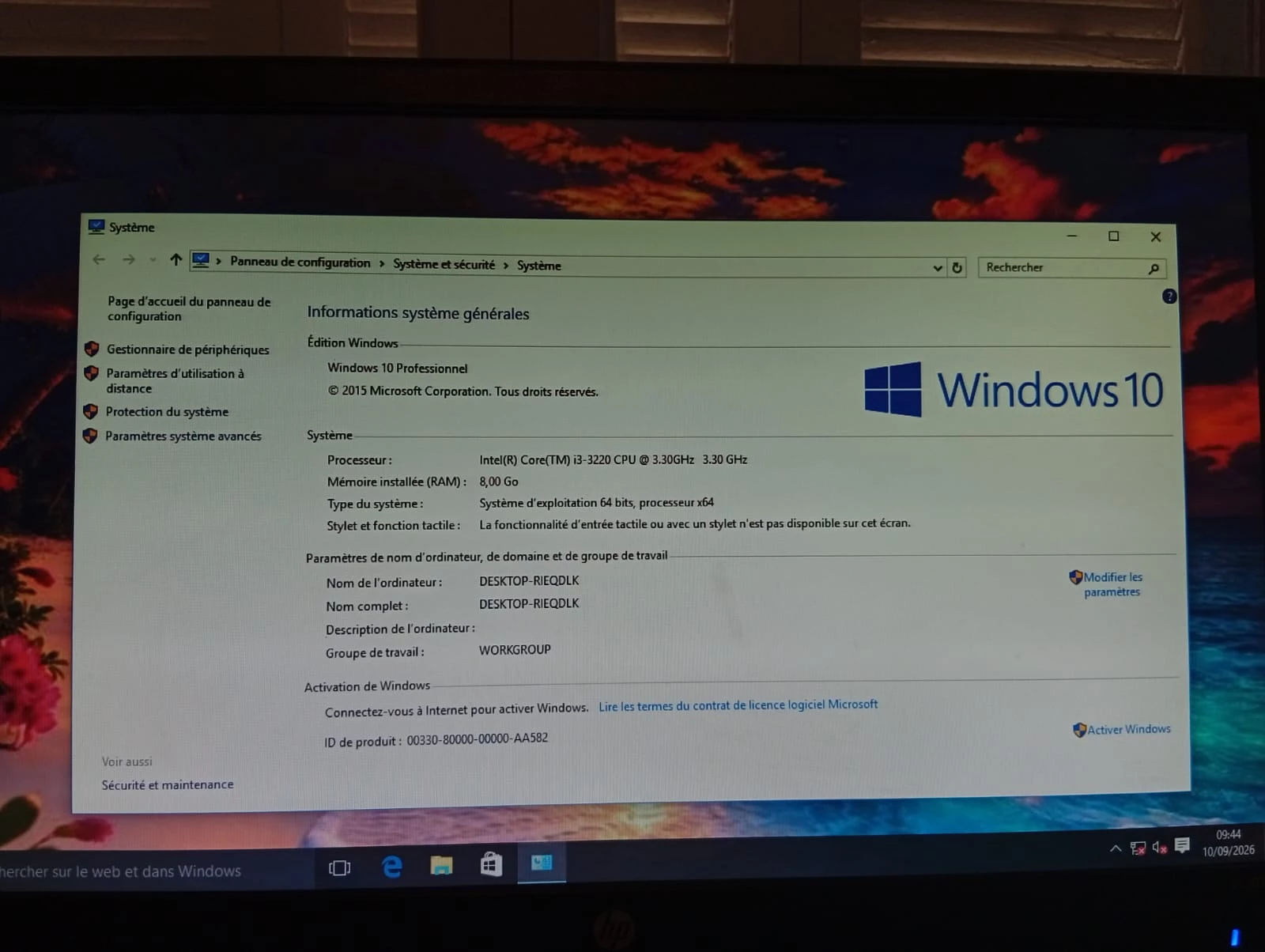 PC COMPLET  ThinkCentre I3/3éme / Ram 8G / stockage 500G